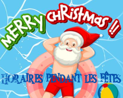 Piscine Hélios – Horaires pendant les fêtes
